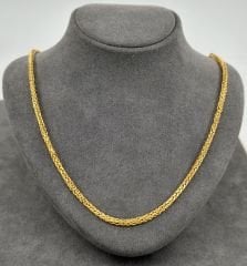 22 AYAR ALTIN PALMİYE ZİNCİR 55 CM UZUNLUK