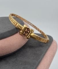 22 AYAR ALTIN GREEK KEY KELEPÇE BİLEZİK