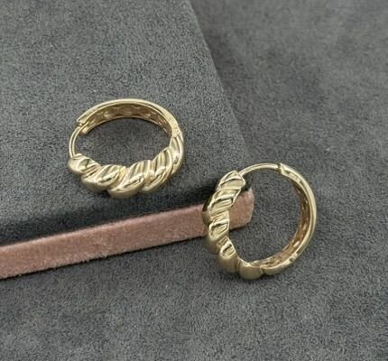 14 AYAR ALTIN 1.5 ÇAPLI MİDYE HALKA KÜPE