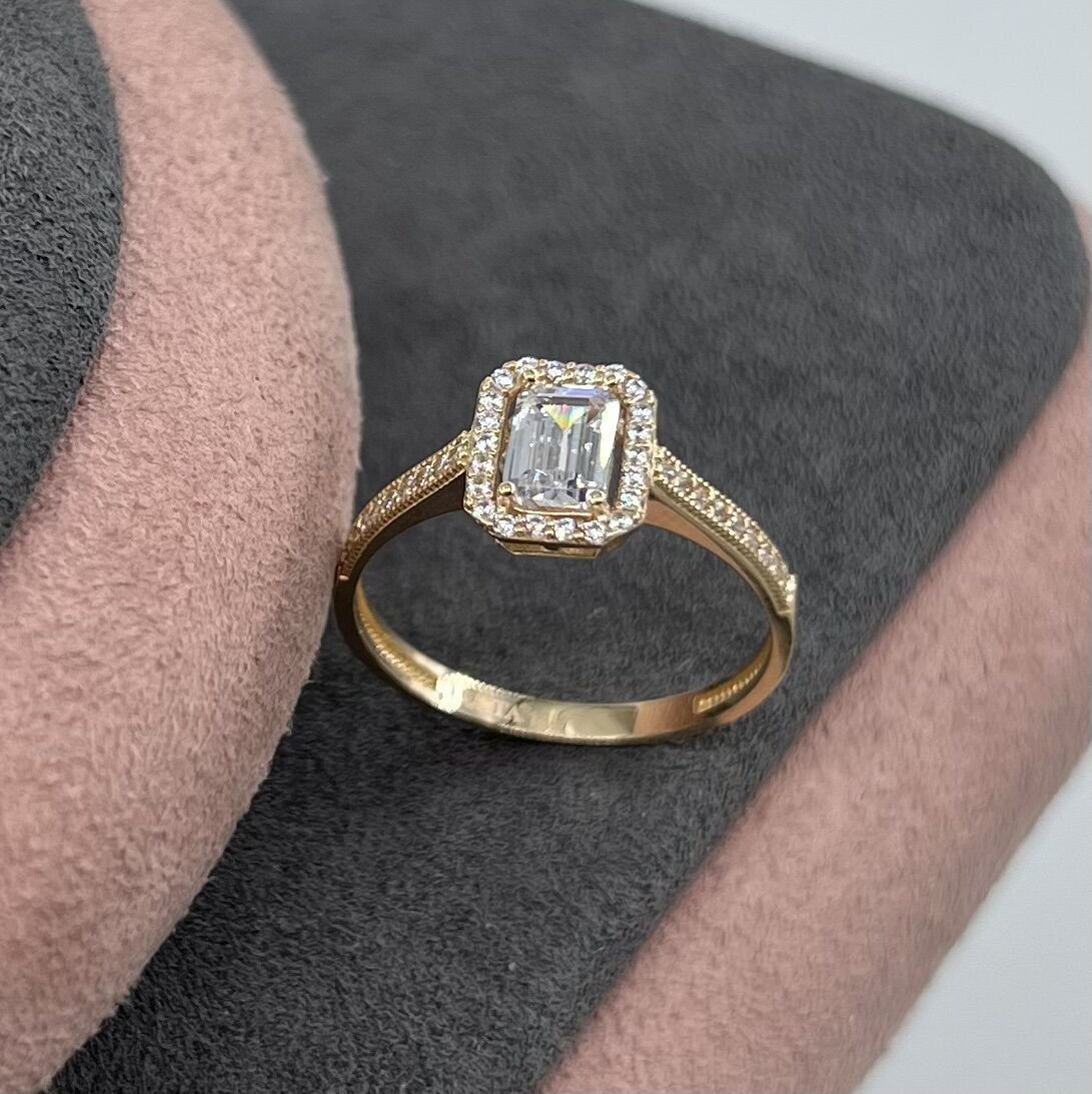 14 AYAR ALTIN BAGET YÜZÜK