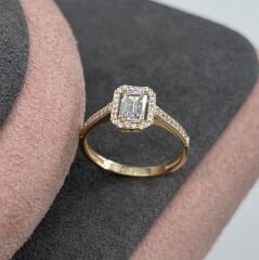 14 AYAR ALTIN BAGET YÜZÜK