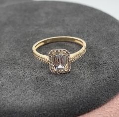 14 AYAR ALTIN BAGET YÜZÜK