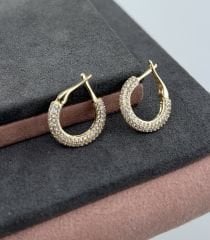 14 AYAR ALTIN HALKA KÜPE