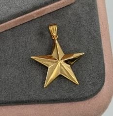 22 AYAR ALTIN YILDIZ KOLYE UCU