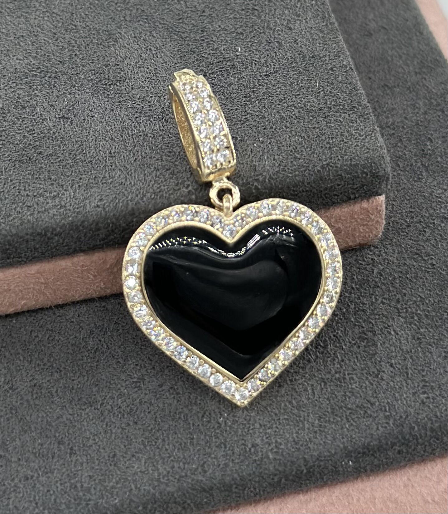 14 AYAR ALTIN KALP KOLYE UCU