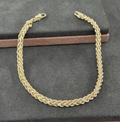 14 AYAR ALTIN HASIR BİLEKLİK