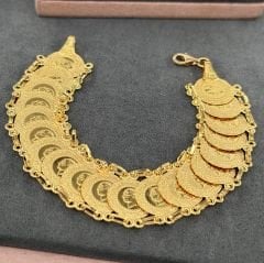 22 AYAR ALTIN 20 PRESS ÇEYREKLİ BİLEKLİK