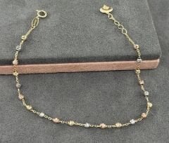 14 AYAR ALTIN DORİKA TOPLU BİLEKLİK