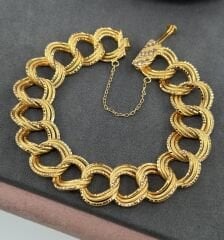 22 AYAR ALTIN SAMANYOLU BİLEKLİK