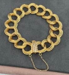 22 AYAR ALTIN SAMANYOLU BİLEKLİK