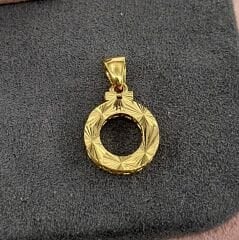 22 AYAR ALTIN Ö HARFİ KOLYE UCU