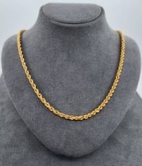 22 AYAR ALTIN HALAT ZİNCİR 55 CM UZUNLUK