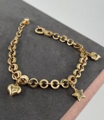 14 AYAR ALTIN ŞANS BİLEKLİK