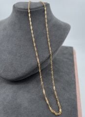 22 AYAR ALTIN SİNGAPUR ZİNCİR 50 CM UZUNLUK