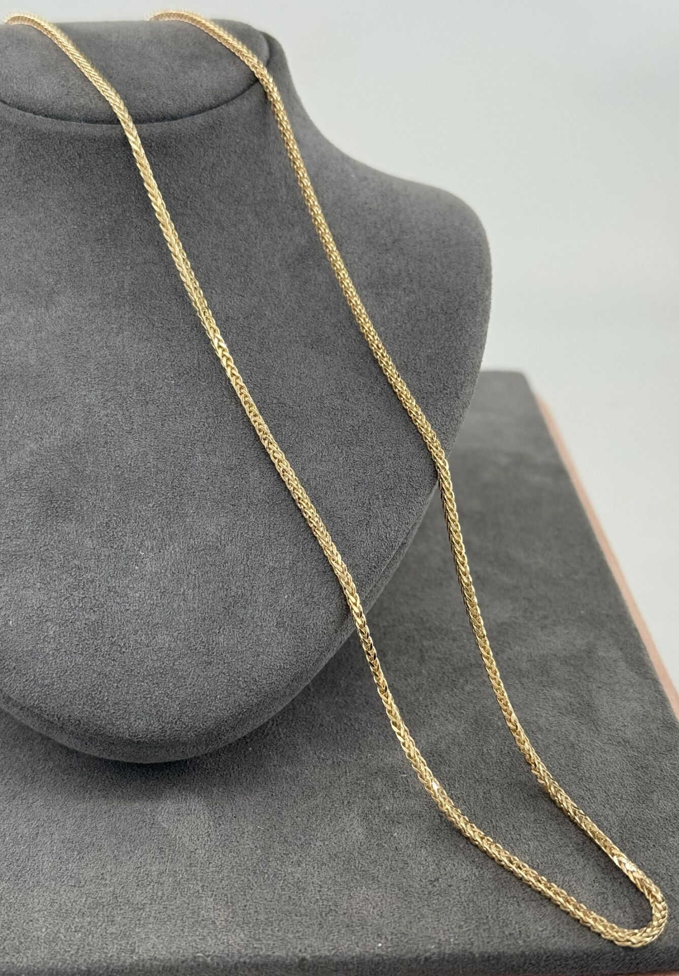 14 AYAR ALTIN PALMİYE ZİNCİR 50 CM UZUNLUK