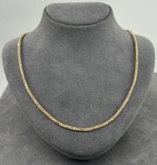 14 AYAR ALTIN PALMİYE ZİNCİR 60 CM UZUNLUK