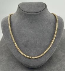 14 AYAR ALTIN PALMİYE ZİNCİR 55 CM UZUNLUK