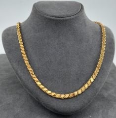22 AYAR ALTIN PULLU ZİNCİR 60 CM UZUNLUK