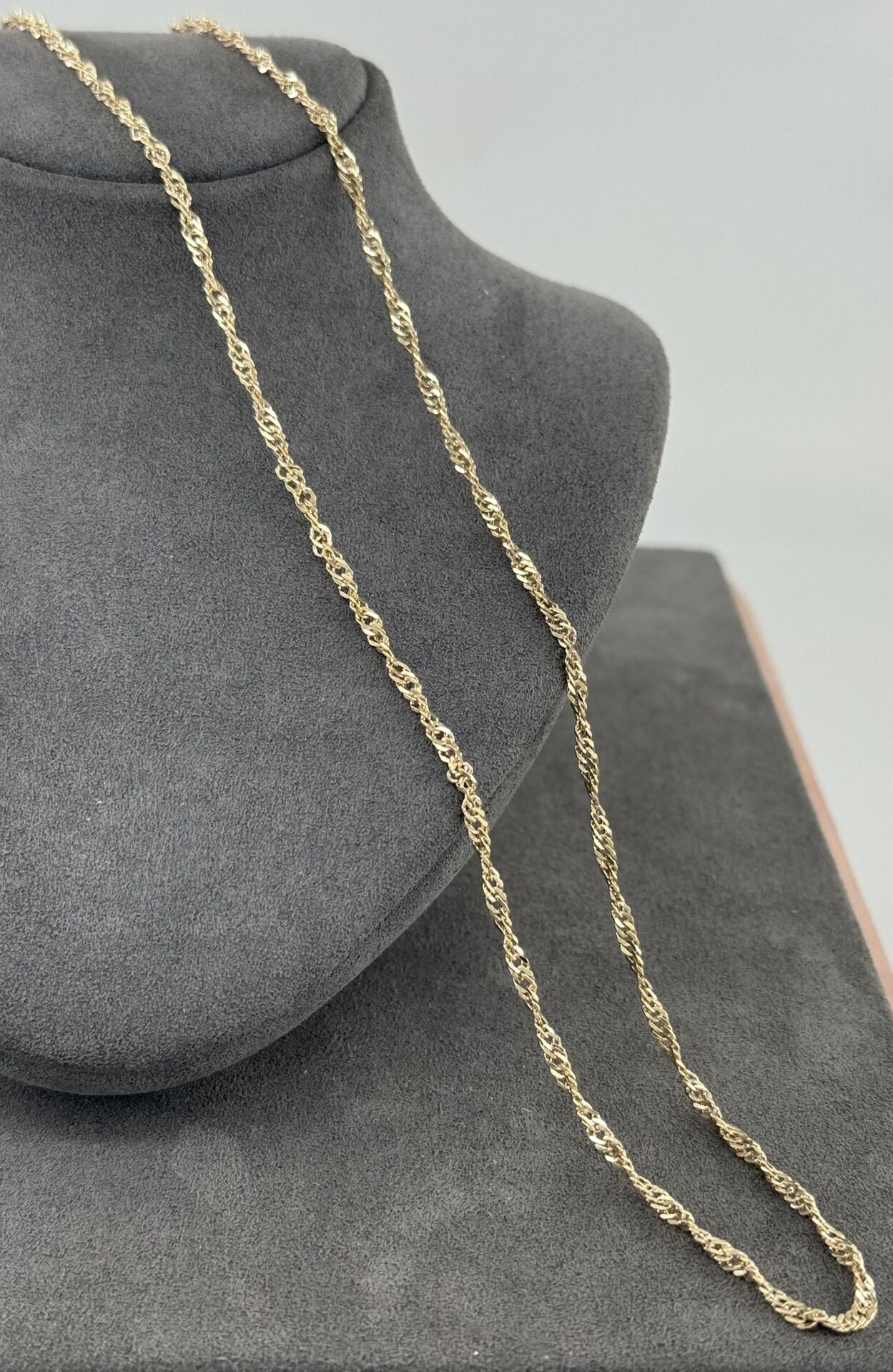 14 AYAR ALTIN SİNGAPUR ZİNCİR 55 CM UZUNLUK