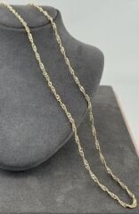 14 AYAR ALTIN SİNGAPUR ZİNCİR 55 CM UZUNLUK