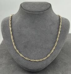 14 AYAR ALTIN SİNGAPUR ZİNCİR 55 CM UZUNLUK