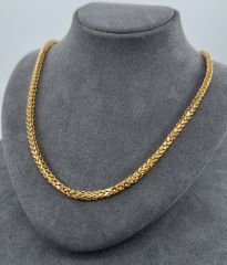 22 AYAR ALTIN PALMİYE ZİNCİR 60 CM UZUNLUK