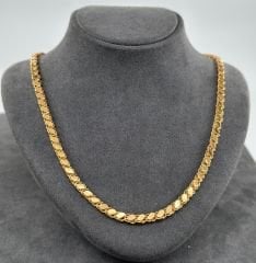 22 AYAR ALTIN PULLU ZİNCİR 65 CM UZUNLUK