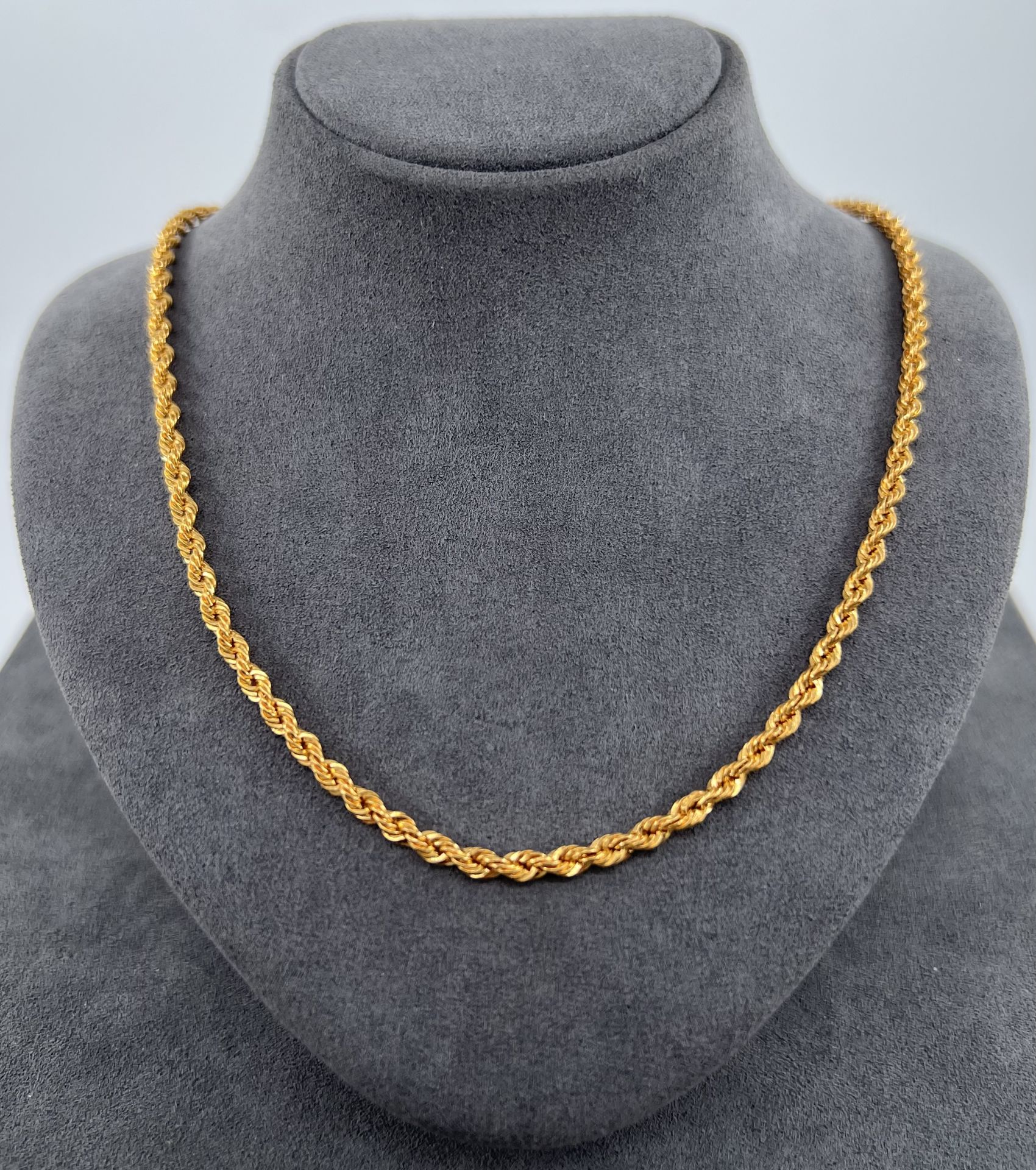 22 AYAR ALTIN HALAT ZİNCİR 65 CM UZUNLUK