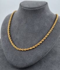 22 AYAR ALTIN HALAT ZİNCİR 65 CM UZUNLUK