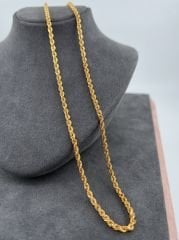 22 AYAR ALTIN HALAT ZİNCİR 65 CM UZUNLUK