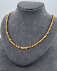 22 AYAR ALTIN HALAT ZİNCİR 60 CM UZUNLUK