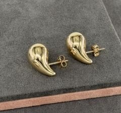 14 AYAR ALTIN BOTTEGA GÖZ YAŞI DAMLASI KÜPE