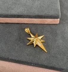 22 AYAR ALTIN KUTUP YILDIZI KOLYE UCU