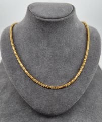 22 AYAR ALTIN PALMİYE ZİNCİR 55 CM UZUNLUK