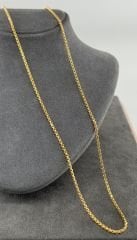 22 AYAR ALTIN ZİNCİR 60 CM UZUNLUK