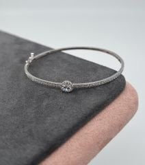 14 AYAR BEYAZ ALTIN BAGET KELEPÇE BİLEZİK