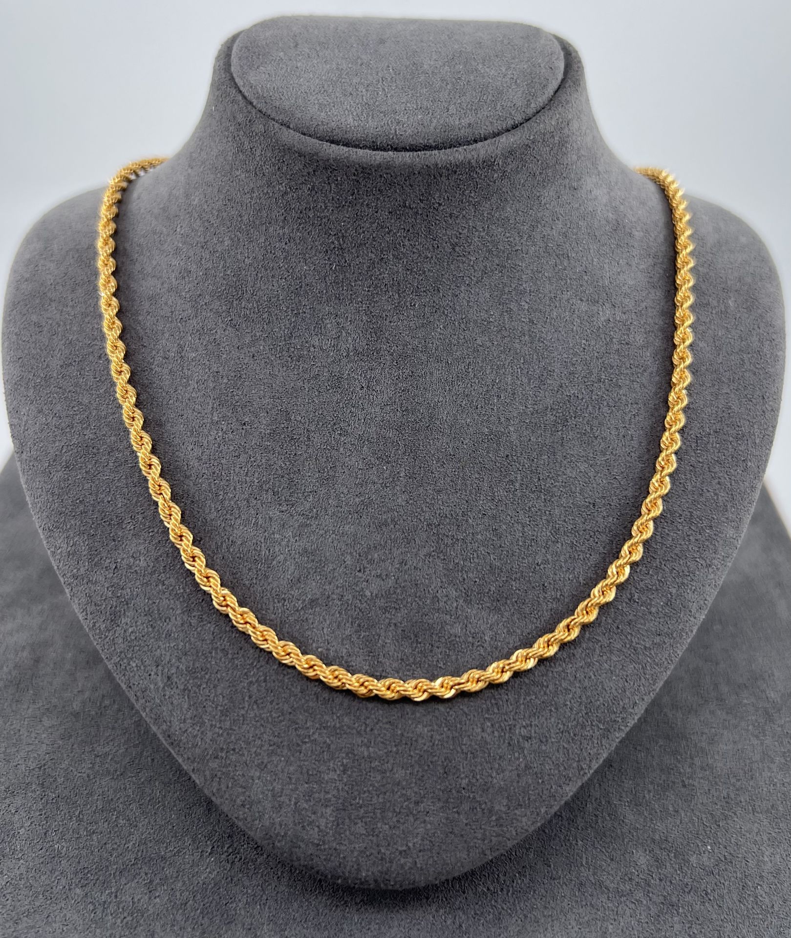 22 AYAR ALTIN HALAT ZİNCİR 60 CM UZUNLUK