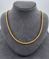 22 AYAR ALTIN HALAT ZİNCİR 60 CM UZUNLUK