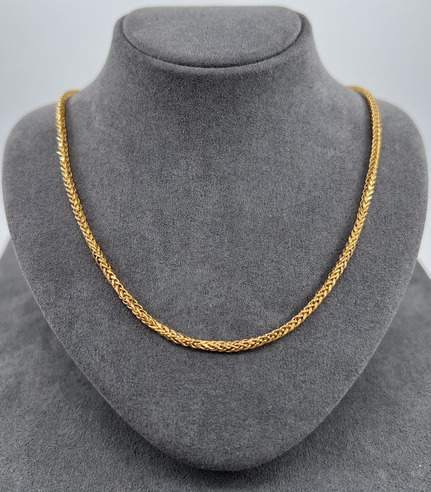 22 AYAR ALTIN PALMİYE ZİNCİR 60 CM UZUNLUK