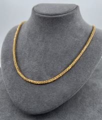 22 AYAR ALTIN PALMİYE ZİNCİR 60 CM UZUNLUK