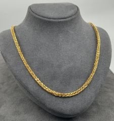 22 AYAR ALTIN PALMİYE ZİNCİR 65 CM UZUNLUK