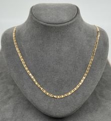22 AYAR ALTIN JİLET ZİNCİR 55 CM UZUNLUK