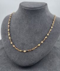 22 AYAR ALTIN SİNGAPUR ZİNCİR 48 CM UZUNLUK