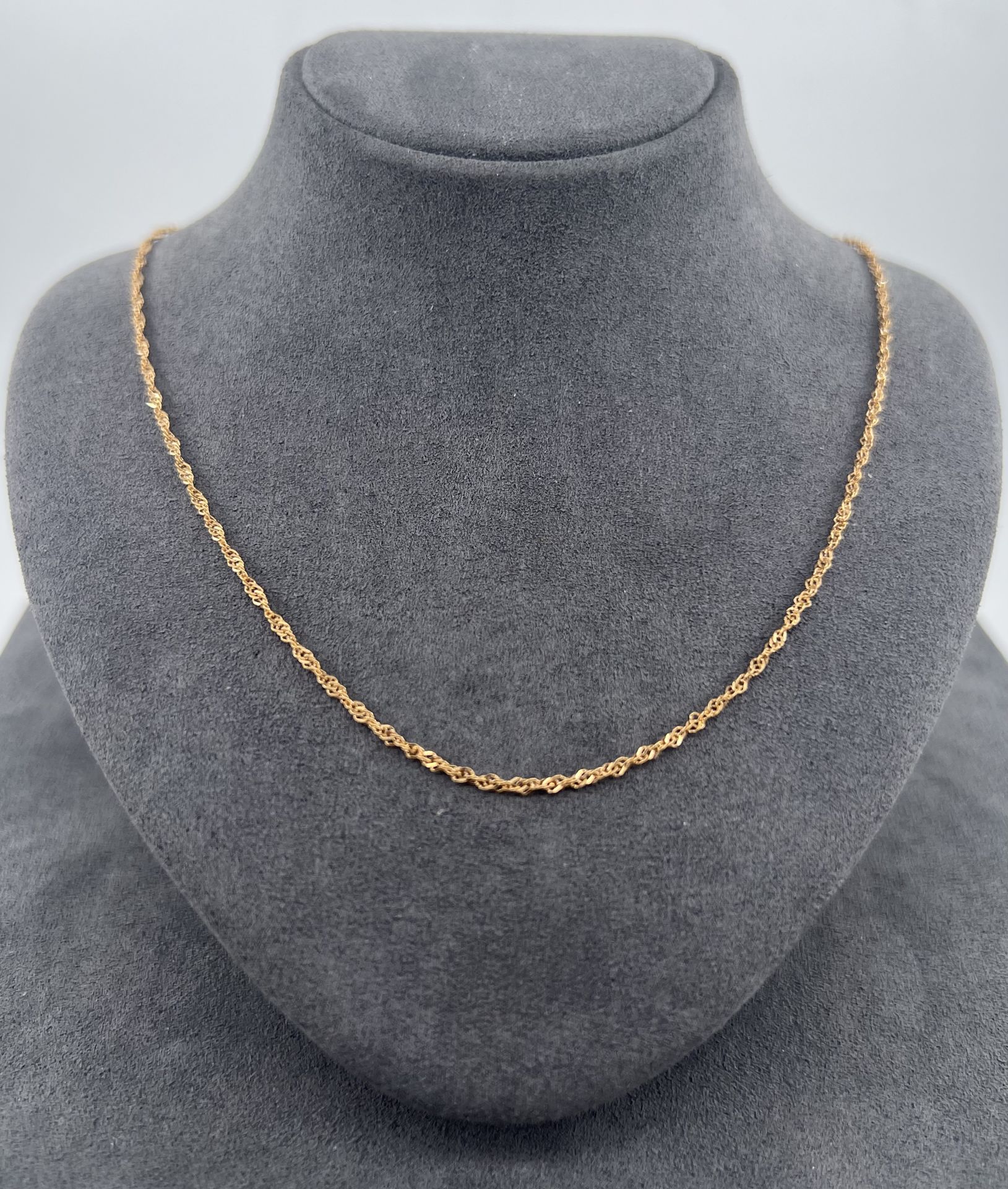 22 AYAR ALTIN SİNGAPUR ZİNCİR 50 CM UZUNLUK