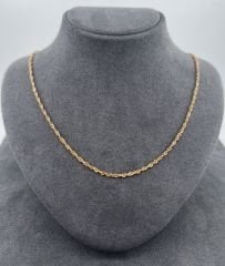 22 AYAR ALTIN SİNGAPUR ZİNCİR 50 CM UZUNLUK