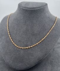 22 AYAR ALTIN SİNGAPUR ZİNCİR 50 CM UZUNLUK