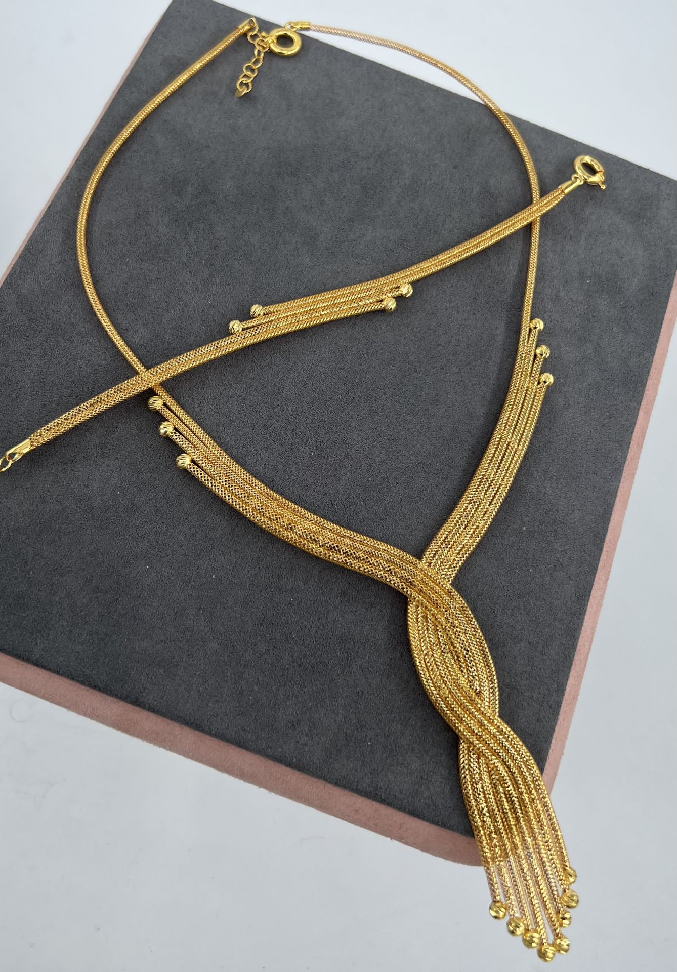 14 AYAR ALTIN HASIR SET