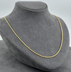 14 AYAR ALTIN 55 CM HALAT ZİNCİR