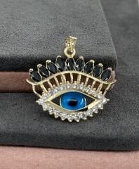 14 AYAR ALTIN KİRPİK GÖZLÜ KOLYE UCU