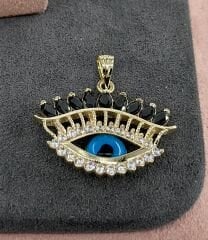 14 AYAR ALTIN KİRPİK GÖZLÜ KOLYE UCU